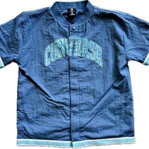 Converse Warm Up Basketball Short sleeve Button Uo Boys Medium